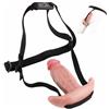 AMAZBEE Silicone Strap on Dildo per uomini e donne indossabile massaggiatore prostatico Sex Toys con texture realistica Butt Plugs con imbracatura regolabile (A,1)