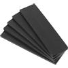 QUARKZMAN 50 Pezzi Spessori in Plastica 100 x 28 x 6 mm Distanziatori Piastrelle Cunei Piastre Piastre Compensazione Blocco Spessore Mobili Vetro per Finestra, Nero