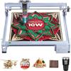 Creality Macchina per incisione laser S1 da 10 W, taglio laser ad effetto 10 W, controllo a un tasto, con giroscopio sicuro, treppiede in gomma antiscivolo, taglio affilato, incisione rapida per legno