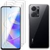 LYZXMY Cover per Honor X7a 5G (6.75) TrasparenteCustodia + 3 Pezzi Pellicola Protettiva in Vetro Temperato, Ultra Sottile in Silicone Protettivo Bumper TPU Morbido Gel Case