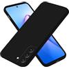 EASSGU Custodia per Samsung Galaxy S22 (6.1 Inches), Cover Morbida in Silicone TPU - Nero