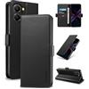 Yunubeyii Cover Libro per Xiaomi Poco X7 Pro - [Blocco RFID] Luxury PU Leather Portafoglio Card Holder Magnetic Phone Custodia con Kickstand, Cover Protettiva Antiurto, Nero