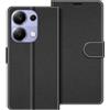 COODIO Custodia in Pelle per Xiaomi Redmi Note 13 PRO 4G(Non per 5G), Cover a Libro Magnetica Portafoglio per Xiaomi Redmi Note 13 PRO 4G, Nero