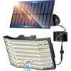 Artrastar 226 LED Solarlampen Per Esterno Con Sensore Di Movimento 3 Modi Solar Aussenleuchte Lampada 5 M Cavo Proiettore Applique IP65 Per Giardino Garage Cortile Prato Porte D Ingresso 1 Pezzo.