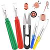 XCOZU Cucitura Ripper Kit, 4 Pezzi Dispositivo di Rimozione Della Filettatura Cucire Filo Unpicker Taglierina con La Forbice per Cucire Unpicker Taglia-filo Strumenti a Punto Croce