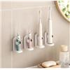 Toski Porta Spazzolino Elettrico da Muro senza Foratura 4 Pezzi, Porta Testine Spazzolino Elettrico con Foro di Scarico, Porta Spazzolini Bagno, Portaspazzolino