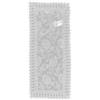 HOME ZEN HOUSEHOLD LINEN TOVAGLIA COPRITAVOLO CENTROTAVOLA RUNNER PIZZO MACRAME' LUSSO (STRISCIA 40X140 CM, DISEGNO FELCE COLORE BIANCO)