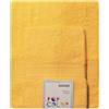 Bassetti POP COLOR - Set Asciugamani Da Bagno Viso e Bidet Coppia Asciugamani da Bagno con Ospite | 60x110 cm + 40x60 cm (CANARINO)