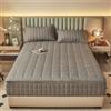 LJQAIZYL Proteggi Materasso Matrimoniale con Cerniera 60/70/140/160 Personalizzabile Coprimaterasso con Zip Lenzuolo Trapuntata Fodera Materasso Integrale Sfoderabile Rivestimento Materassi (160x190+16cm,Gray