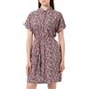 VERO MODA Vmeasy S/S Shirt Dress R1 Wvn Ga Vestito, Georgia Peach/AOP:Cille, XS Donna