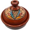 Generico Tajine XL 35 cm in Terracotta Dipinta a Mano - Pentola Tradizionale Marocchina/Tunisina + Ebook 0 0511241201