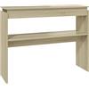 vidaXL Tavolo Consolle Rovere Sonoma 102x30x80 cm in Truciolato