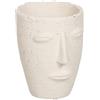 BigBuy Garden Vaso Crema Ceramica 15 x 15 x 19 cm