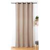 Linder Tenda al tatto, effetto pelliccia, stile naturale, finitura con occhielli a canna di fucile, colore marrone ghiaccio, dimensioni 145 x 240 cm, 100% poliestere, collezione Maureen