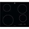 ELECTROLUX Piano Cottura Electrolux a Induzione 4 Fuochi da Incasso EIB60424CK Comandi SliderTouch 590x520mm Nero