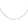 SINGULARU - Collana Dots Colors Enamel. Catena con Sfere Colorate in Argento Sterling 925 con Finitura Placcata Oro 18Kt o Rodio. Lunghezza 35 cm + 5 cm di Estensione. Gioielli per Donna