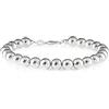 Diamond Treats Bracciale da donna in argento Sterling 925, design italiano, alla moda, con sfere, regalo per donna, 19 centimetri