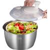 Generic Centrifuga per Insalata, Lavatrice e centrifuga per lattuga, centrifuga per asciugatrice per Frutta, centrifuga per Insalata, centrifuga per Verdure, Lavatrice per Insalata in Acciaio Inox con