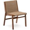 La Forma Sedia Itani in legno massiccio di acacia e rattan sintetico FSC 100%
