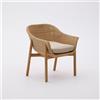 La Forma Sedia Galea in legno massello di teak e rattan sintetico FSC 100%