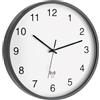 TFA Dostmann Orologio da parete moderno, analogico radiocomandato, 60.3511.10, con lancetta dei secondi, ideale come orologio da cucina, da ufficio o come regalo, design, grigio
