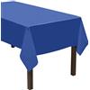 Party Essentials Heavy Duty Plastic Table Cover, 54 x 108, Royal Blue by