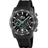 Lotus Orologio Uomo 18974/3 Chrono cassa di Fibra di carbonio Nero cinturino in Gomma Nero