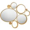 ARTI & MESTIERI Specchio Particolare da Parete Bubbles Oro Trasparente