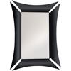 ARTI & MESTIERI Specchio Decorativo da Parete Morgana Rettangolare Nero 100x72cm