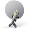 Lladrò LLADRO' Specchio Toeletta Parrot Vanity 37x27cm Porcellana