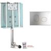 Cassetta di scarico da incasso Pucci ECO 9 l - 4 l con placca 80130559