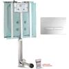 Cassetta di scarico da incasso Pucci ECO 9 l - 4 l con placca 80130579