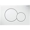 Geberit - Geberit placca doppio comando bianca Sigma 01 per cassetta di scarico WC