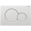 Geberit - Geberit placca doppio comando cromato opaco Sigma 01 per cassetta di scarico WC 115.770.JQ.5