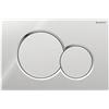 Geberit - Geberit placca doppio comando cromato lucido Sigma 01 per cassetta di scarico WC