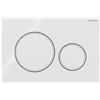 Geberit - Geberit placca doppio comando bianca Sigma 20 per cassetta di scarico WC 115882111