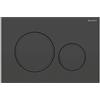 Geberit - Geberit placca doppio comando nero opaco Sigma 20 per cassetta di scarico WC 115882161