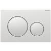 Geberit - Geberit placca doppio comando cromato opaco Sigma 20 per cassetta di scarico WC 115882JQ1