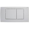 Geberit - Geberit placca doppio comando cromato opaco Twinline30 per cassetta di scarico WC 115899JQ1