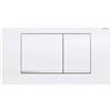 Geberit - Geberit placca doppio comando bianco Twinline30 per cassetta di scarico WC 115899KJ1