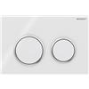 Geberit - Geberit placca doppio comando bianco Omega20 per cassetta di scarico WC 115085KJ1