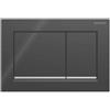 Geberit - Geberit placca doppio comando nero Omega20 per cassetta di scarico WC 115080KM1
