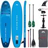 AQUA MARINA SUP AQUA MARINA MONSTER 12'0 BLUE - SUP gonfiabile - opzione: canoe set