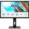 AOC 81,3cm (31,5 ") Q32P2 16:0 9 2xHDMI + Dp+USB IPS