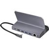 LogiLink Docking Station USB-C 6-in-1 per Steam Deck, iPad, Tablet e Smartphone