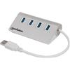 Manhattan Hub USB 3.2, 4 porte, Silver