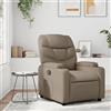 Gecheer Poltrona,Relax Reclinabile,da TV,in Similpelle,Cappuccina,con Poggiapiedi,74x89x100 cm,Poltrona da TV,Poltrona Relax,Poltrona Reclinabile,Poltrona in Ecopelle,Poltrona in Pelle Artificiale