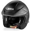 Casco Open Face Sparco Flux RJ (omologato FIA) nero - taglia M/L