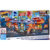 Hot Wheels - Hot Wheels City Mega Torre Autolavaggio, 1 macchinina Color Shifters, pratici serbatoi per acqua calda e fredda, si collega ad altri set, Giocattolo per Bambini 4+ Anni, HDP05