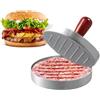 Dewocke Rotondi Pressa per Hamburger in Alluminio con Manico in Legno, Stampo Antiaderente per Hamburger, Perfetto per Pressare Patties e Uso BBQ, Inclusi 50 Fogli di Carta Antiaderente, 12cm